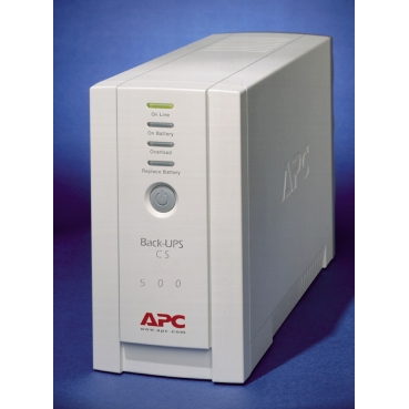 APC Back-UPS CS 500VA, 120V, beige, 6 NEMA outlets (3 surge) - BK500 ...