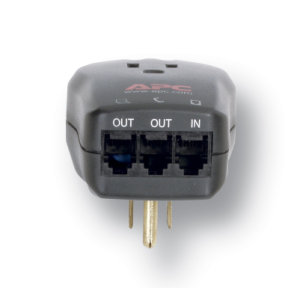 P1t Apc Single Outlet Travel Surge Protector With Phone