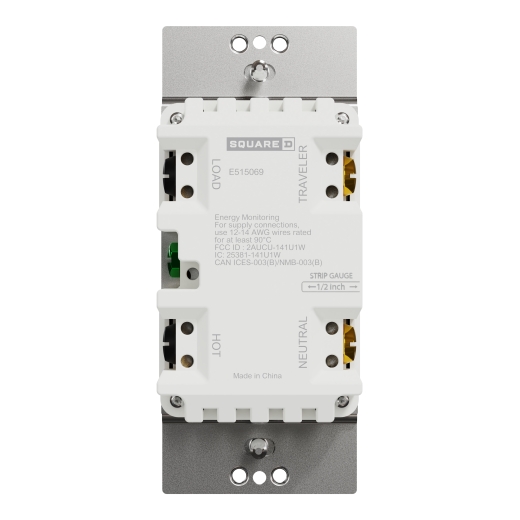 X Series 15A Single Pole/3 Way WiFi Energy Monitoring Rocker