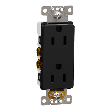 SQR44101BK - Socket-outlet, X Series, 15A, decorator, tamper 