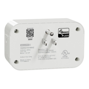 SQR62102WHZ - Z wave Energy Monitoring Socket-outlet, X Series, 15