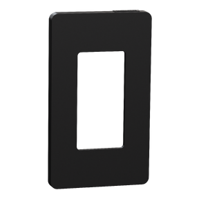 X Series 1 Gang Standard Size Screwless Wall Plate Matte Black