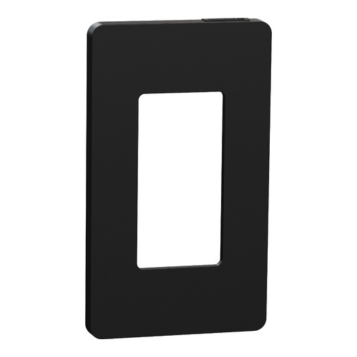 X Series 1 Gang Standard Size Screwless Wall Plate Matte Black