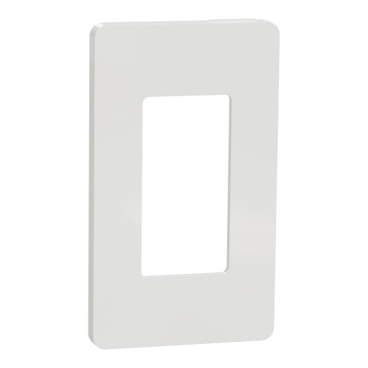 X Series 1 Gang Standard Size Screwless Wall Plate Matte White