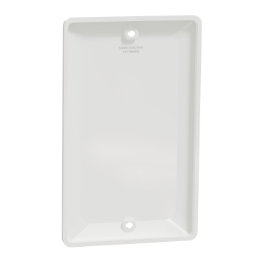 SQWS140001WH - X Series 1 Gang Standard Size Blank Wall Plate Matte White