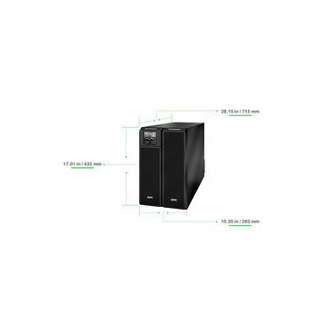 SRT8KXLT - APC Smart-UPS On-Line, 8kVA/8kW, Tower, 208V, 4x L6-20R