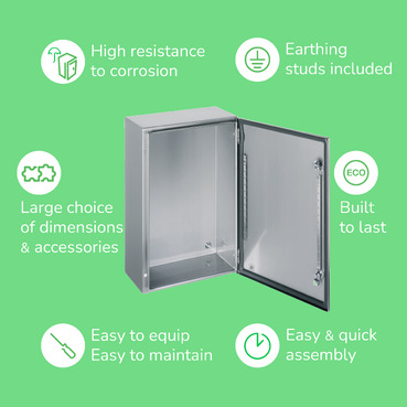 SPACIAL S3X stainless 304L, Scotch Brite® finish, H700xW500xD250 mm.-3