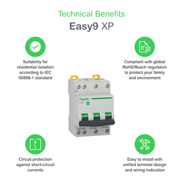 EZ9F32432 - Easy9 Intreruptor automat 4P 4500 A C 32A | Schneider