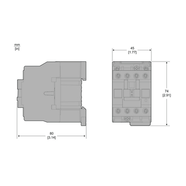 D3N control relay,110V,50/60Hz,2NO+2NC- TI