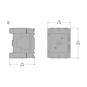 LC1E160Q5N - Easy TeSys Control 3极接触器, 额定工作电流