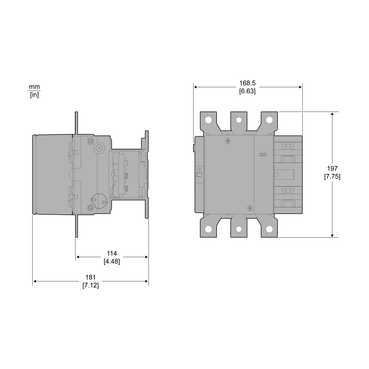 3P CONTACTOR EasyPact TVS 110KW 400V- TI