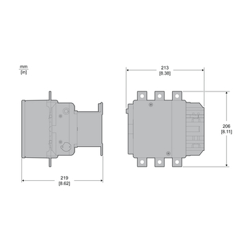 3P CONTACTOR EasyPact TVS 160KW 400V- TI
