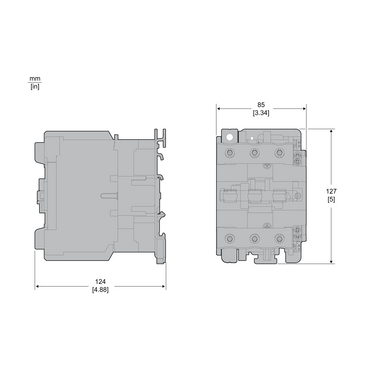 D3N contactor 80A 230V 50/60Hz 1NO+1NC- TI