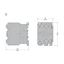 D3N contactor 80A 230V 50/60Hz 1NO+1NC- TI