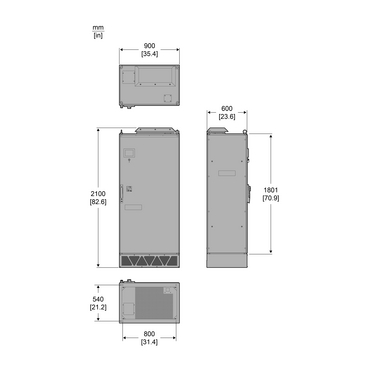 Electronic VAR control - 200 A 380..480 V AC - IP54 enclosure - TI