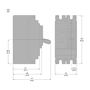 NSX100S 70kA AC-DC 2P 16A TMD - TI