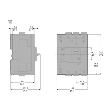 NSXm63B 25kA AC 3P 25A 4.1 BUSBAR - TI