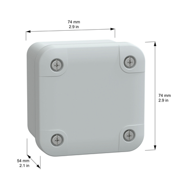 PanelSeT TBS & TBP ext.74x54x74mm low cov - TI - Dimensions