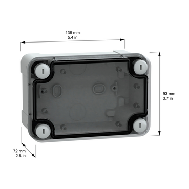 PanelSeT TBS & TBP ext.93x72x138mm low tspt cov - TI - Dimensions