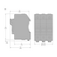 FUSE HOLDER 3P 32A FOR FUSE 10 X 38 MM - TI