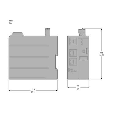 TeSys island Bus Coupler Ethernet Switch - TI