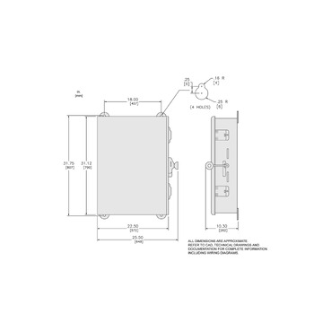 DA NA  82344 - Safety switch, double throw, non fusible, 3 pole, 3