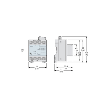 Illustration: Dimensions Drawing for EGX150