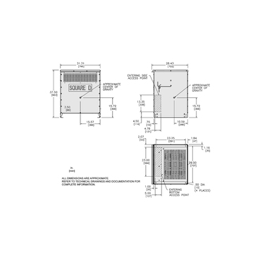 Illustration: Dimensions Drawing for EXN112T3HCUNLP