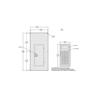 Illustration: Dimensions Drawing for QOC30US Cover