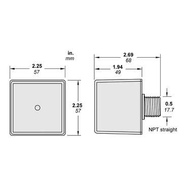 Illustration: Dimensions Drawing for SDSA1175