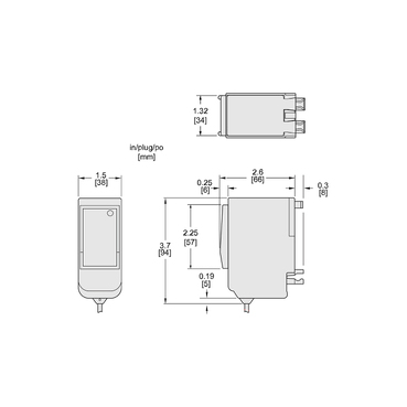 Dimensions Drawings: QO175B Surgebreaker SPD