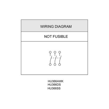 Illustration: Wiring Diagram for HU366AWK, HU366DS, and HU366SS