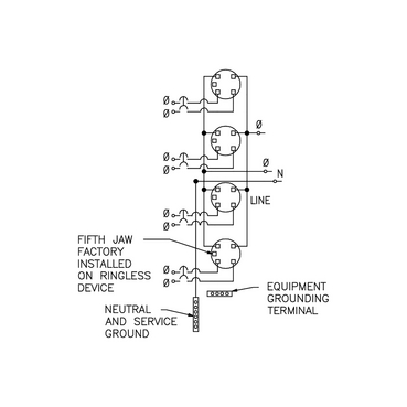 Illustration: Wiring Diagram for MP33125, MP44125, MPH33125, MPH44125, MPR33125, and MPR44125