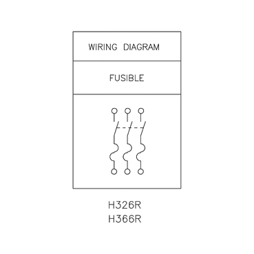 Illustration: Wiring Diagram for H326R and H366R