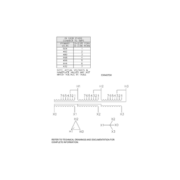 Illustration: Wiring Diagram for EXN45T3H