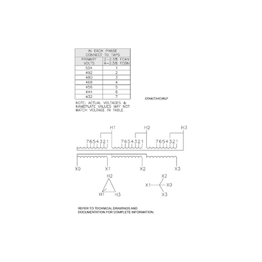 Illustration: Wiring Diagram for EXN45T3HCUNLP
