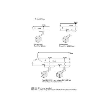 Illustration: Typical Wiring Diagrams for SDSA1175