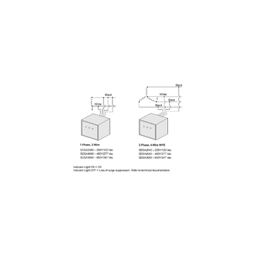 Illustration: Wiring Diagrams for SDSA2040 SDSA4040 SDSA3650