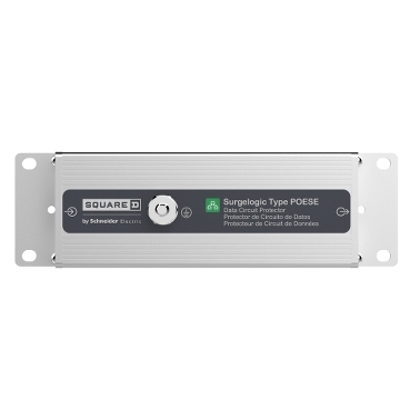 Surgelogic Type POESE offers surge protection on category 6 power over ethernet transmission line applications for loads up to 0.75 A.