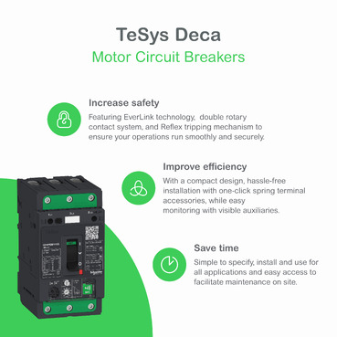 TeSys GV4 - thermal magnetic circuit breaker - 115A 3P - with Everlink-4