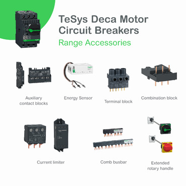 Motor circuit breaker, TeSys GV2, 3P, 1.6-2.5 A, thermal magnetic, screw clamp terminals-2