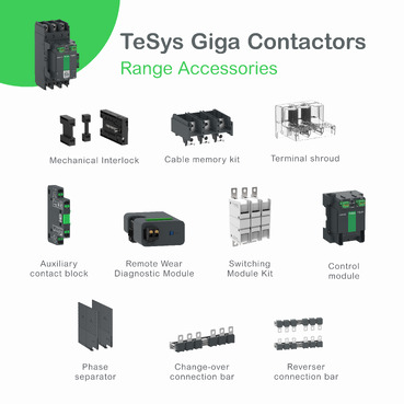 最新作の TeSys contactor, power High - LC1G500KUEN Giga, (3NO pole 3 光トランシーバー