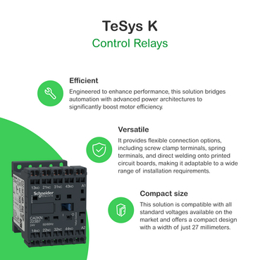 TeSys K Control Relay Technical Selling Points