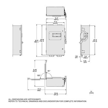 VH324BDSGL - Safety switch, VisiPacT, heavy duty, fused, viewing