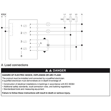 MTN6705-0008 - SpaceLogic KNX Actuator Master, 8 canale