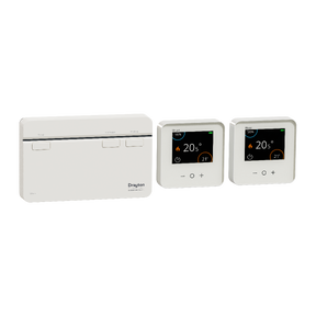 Thermostat kit, Wiser, with 3-channel HubR and 2 room thermostats