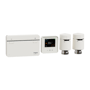 Multi-room kit, Wiser, with 1-channel HubR, 1 room thermostat and 2 radiator thermostats