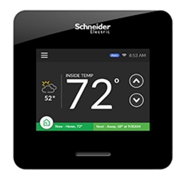 INTELLIGENT WIFI ENABLED BLACK COLORED THERMOSTAT - WISERAIR10BLKUS ...