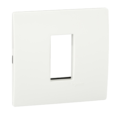 X0701 - Opale cover frame with fixing frame 1 module white