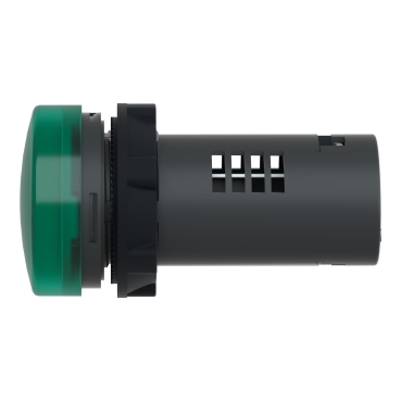round pilot light Ø 22 - green - integral LED - 220 V AC - screw clamp terminals-3